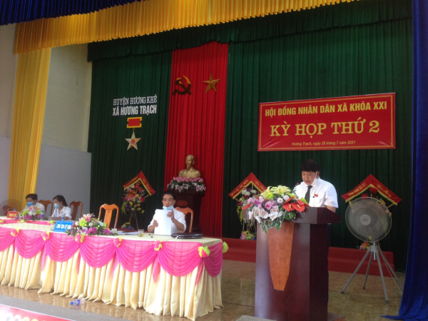 Hội đồng nhân dân xã Hương Trạch khóa XXI, tổ chức kỳ họp thứ 2