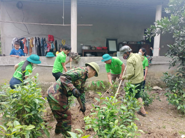 Hội Nông dân xã Hương Trạch giúp đỡ thôn Tân Hương trong xây dựng khu dân cư mẫu